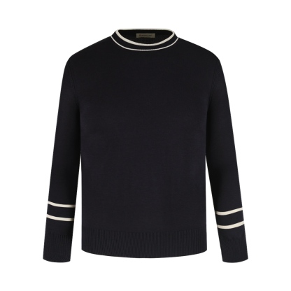 Moncler 蒙口拼色領針織毛衣