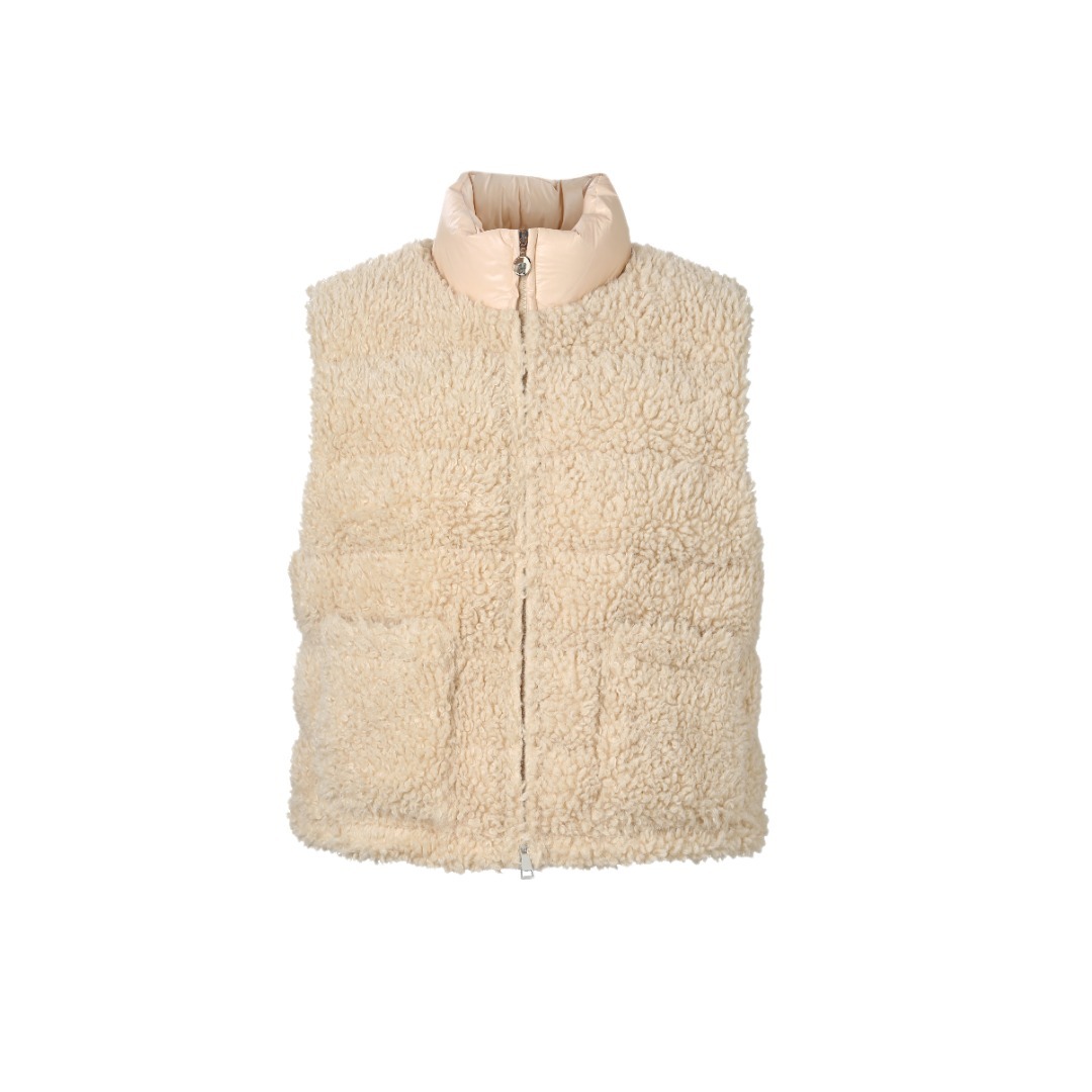 MONCLER 泰迪絨羽絨馬甲