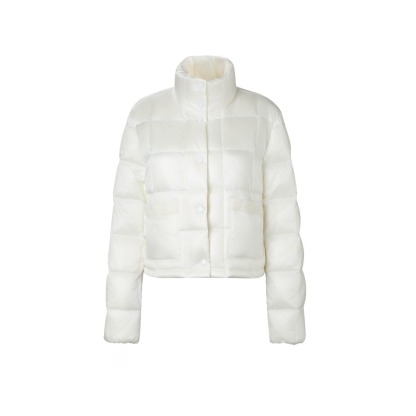 MONCLER 編織飾邊短款羽絨服