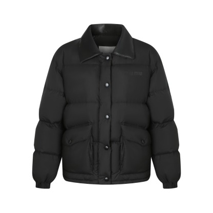 Miu Miu 印花皮领羽绒服