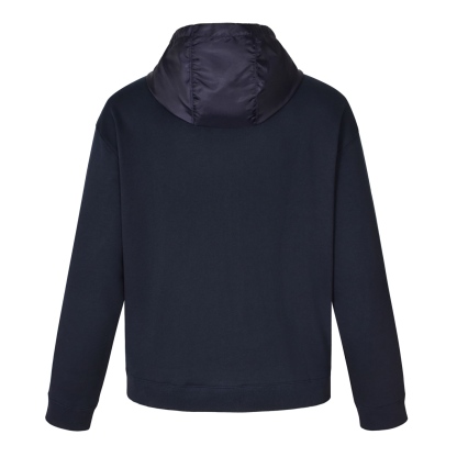 Miu Miu 尼龙拼接拉链连帽衫