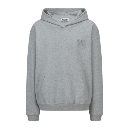 MiuMiu 烧花刺绣标识连帽卫衣