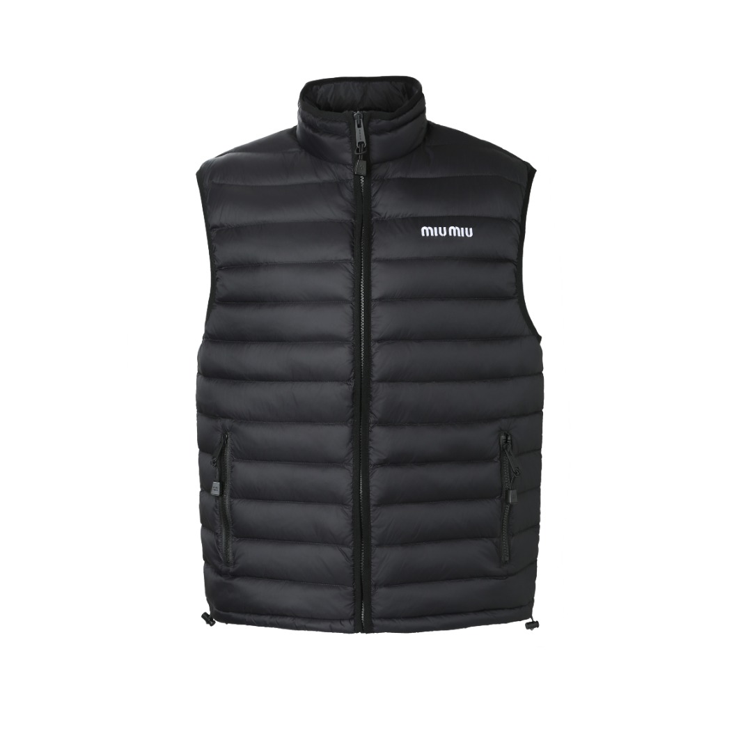 MIUMIU 飾刺繡羽絨馬甲