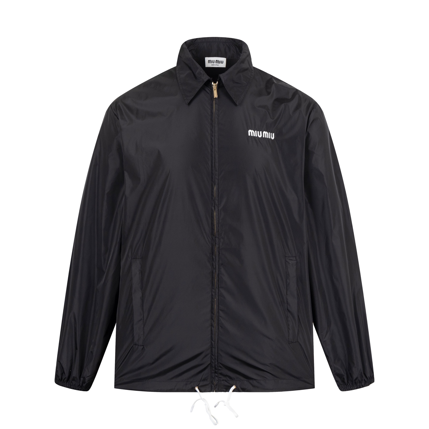 MiuMiu 小 logo 刺繡尼龍夾克