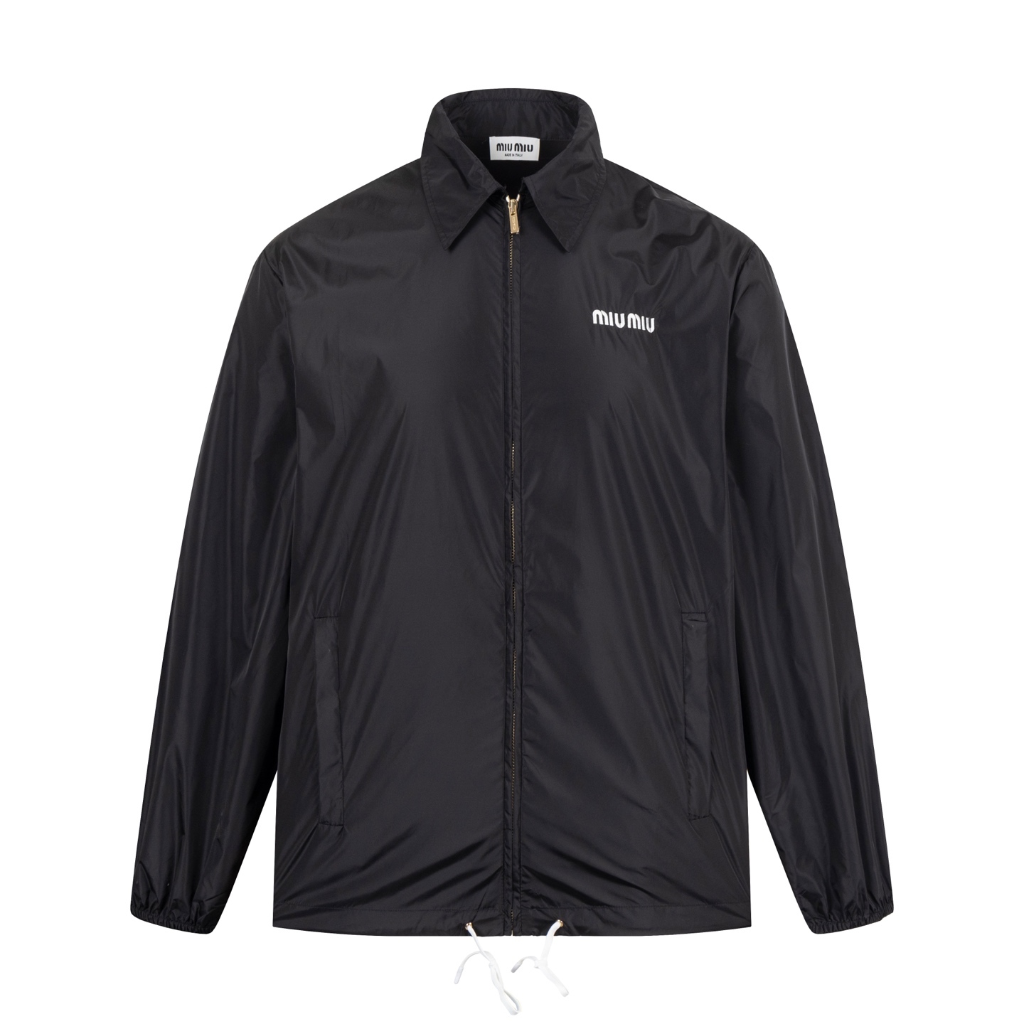 MiuMiu 小 logo 刺繡尼龍夾克