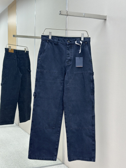 LOUIS VUITTON Type ll 染色牛仔伐木褲