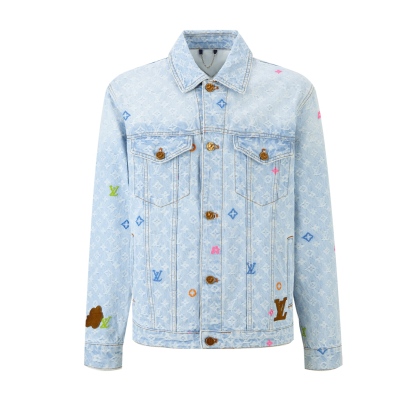 LOUIS VUITTON 糖果刺繡提花牛仔外套