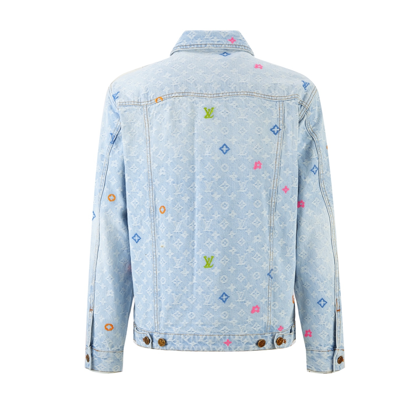 LOUIS VUITTON 糖果刺繡提花牛仔外套