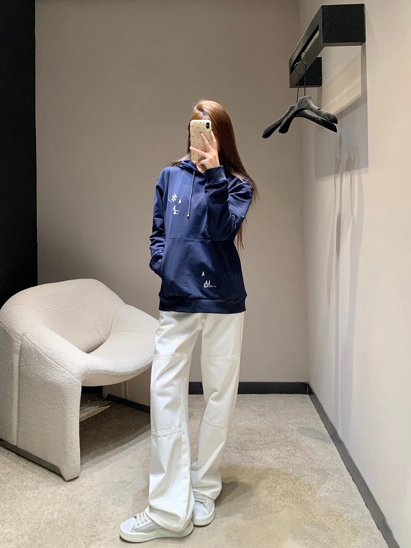 LOUIS VUITTON 25SS 帆船刺繡連帽衛衣