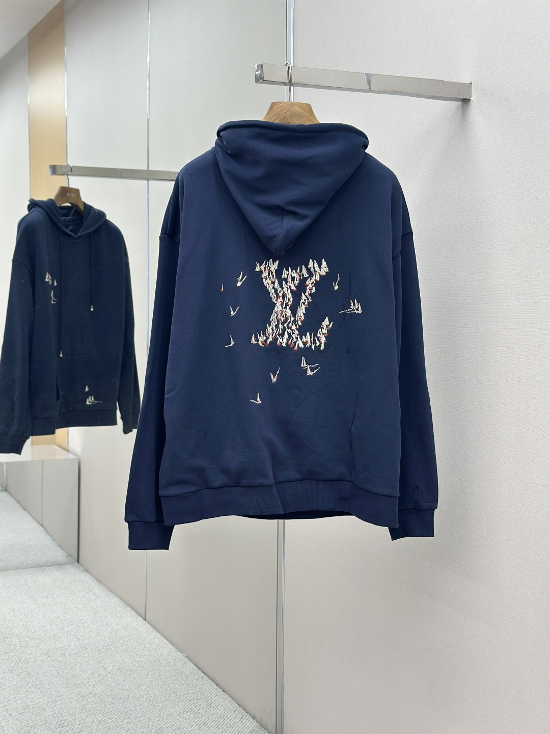 LOUIS VUITTON 25SS 帆船刺繡連帽衛衣