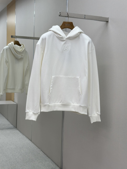 LOUIS VUITTON 標誌壓紋連帽衫