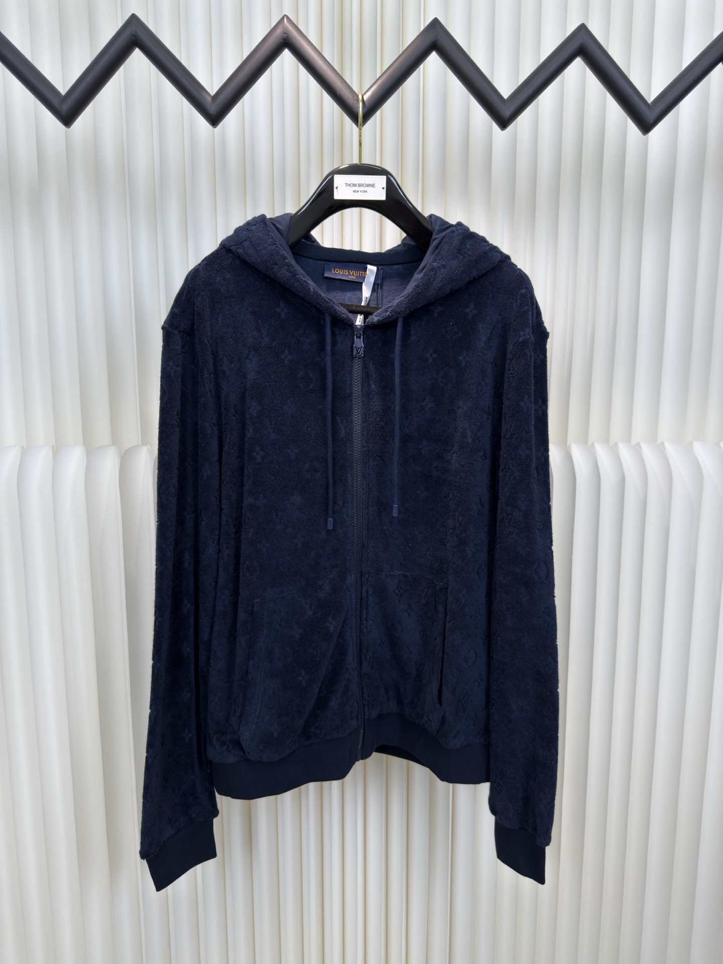 LV 毛圈拉鍊連帽衛衣