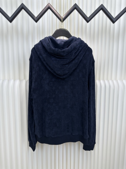 LV 毛圈拉鍊連帽衛衣