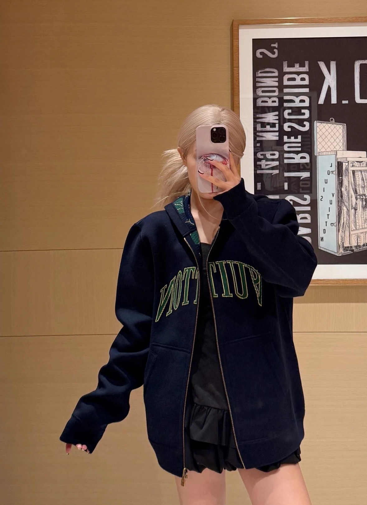 路易威登（LV）老花双面毛织外套