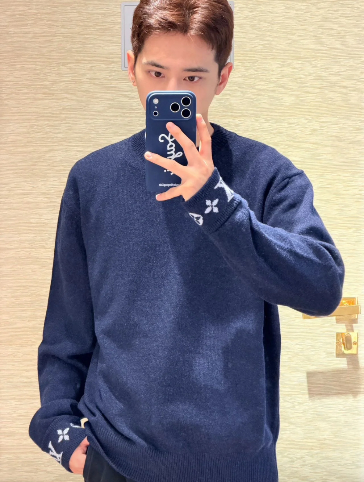 LV 提花毛織長袖