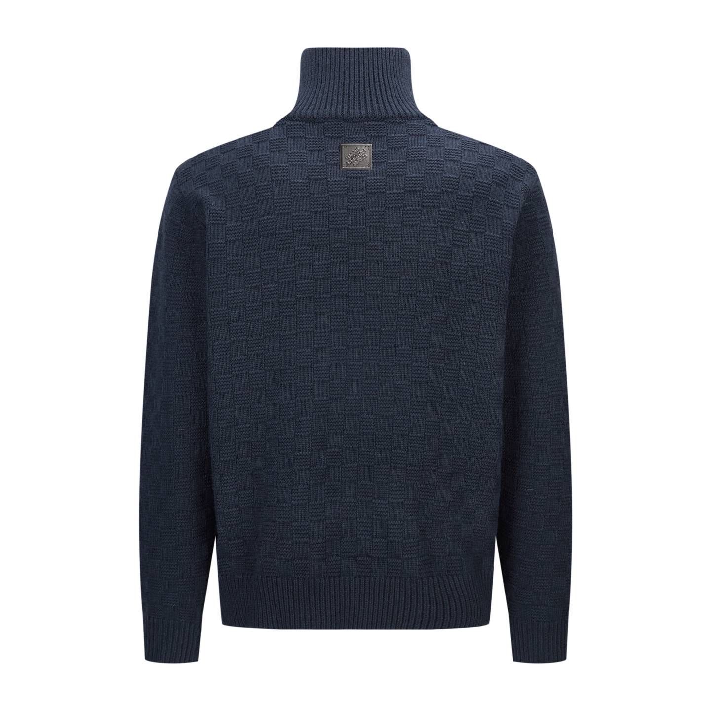 LOUIS VUITTON 棋盤格半拉鍊羊毛衫