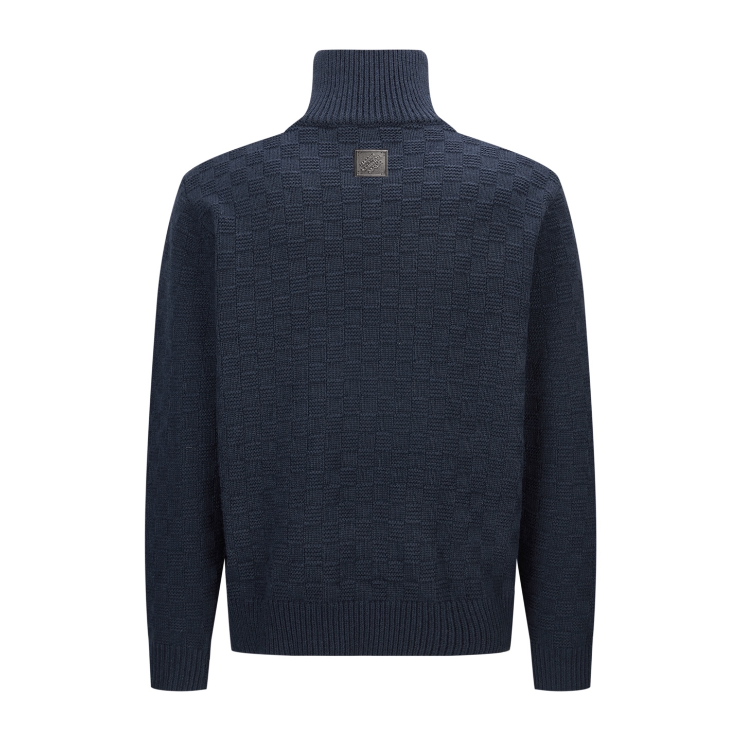 LOUIS VUITTON 棋盤格半拉鍊羊毛衫