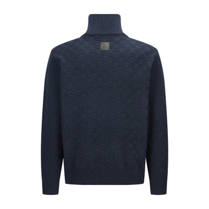 LOUIS VUITTON 棋盤格半拉鍊羊毛衫