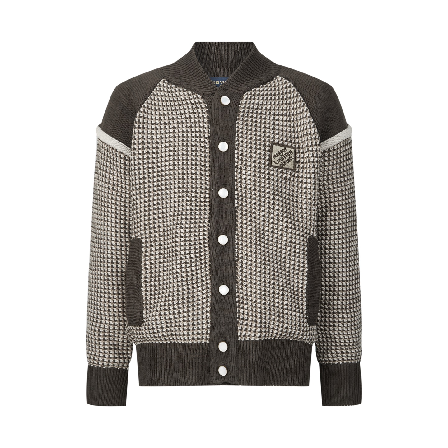 LOUIS VUITTON 提花 3D 飛行員格紋針織衫