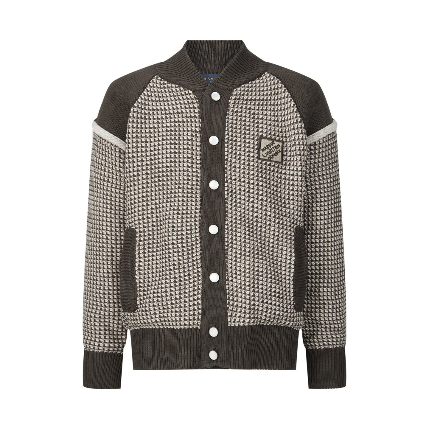 LOUIS VUITTON 提花 3D 飛行員格紋針織衫