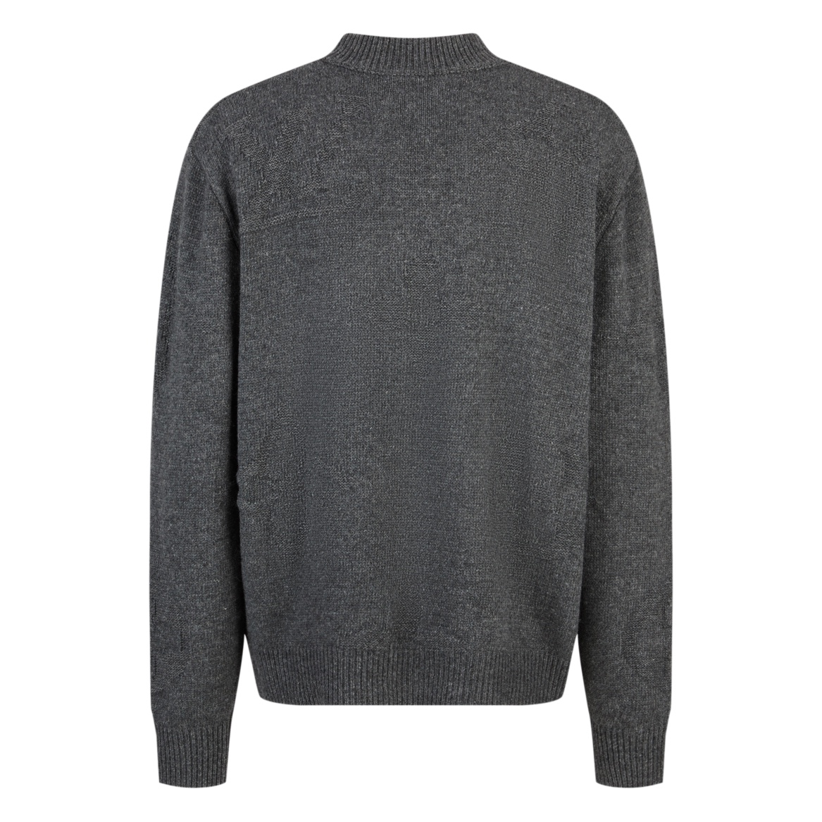 LOUIS VUITTON 嵌花暗紋拉鍊 POLO 衛羊毛衫