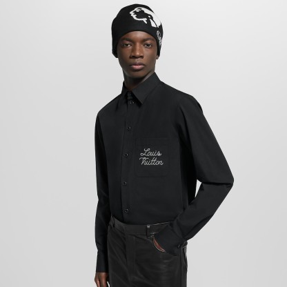 LOUIS VUITTON 刺繡串珠襯衫