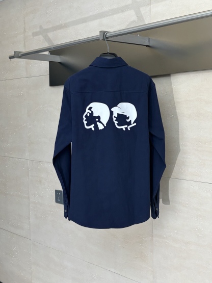 LV / 路易 25 秋冬新款 人像印花 Nigo 聯名長袖襯衫