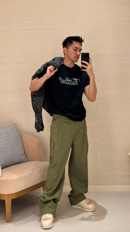 LV 聯名 Nigo 工裝長褲