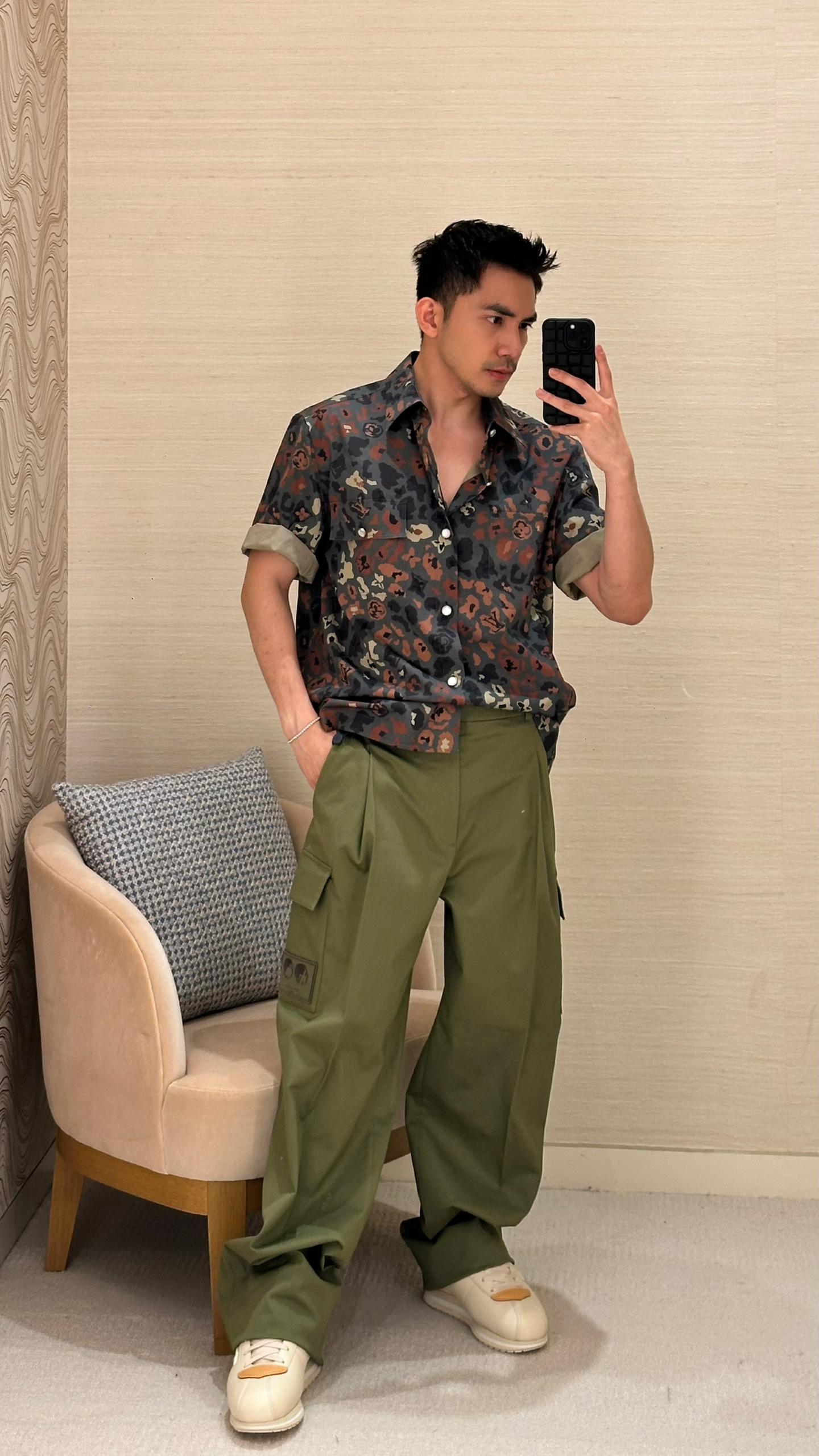 LV 聯名 Nigo 工裝長褲