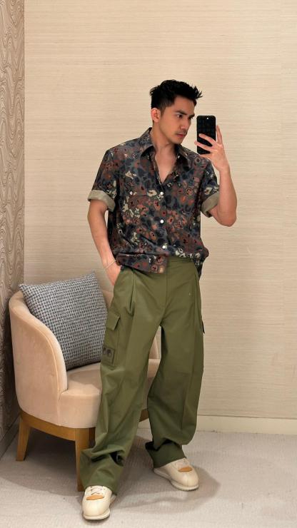 LV 聯名 Nigo 工裝長褲