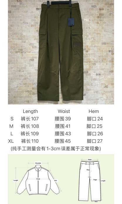 LV 聯名 Nigo 工裝長褲