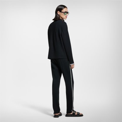 LOUIS VUITTON 學院風針織刺繡西褲