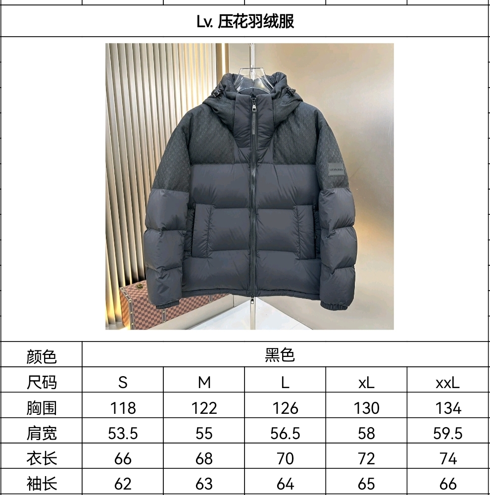Louis Vuitton LV 立體壓花羽絨服