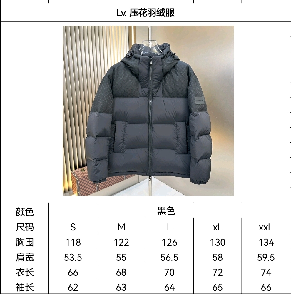 Louis Vuitton LV 立體壓花羽絨服