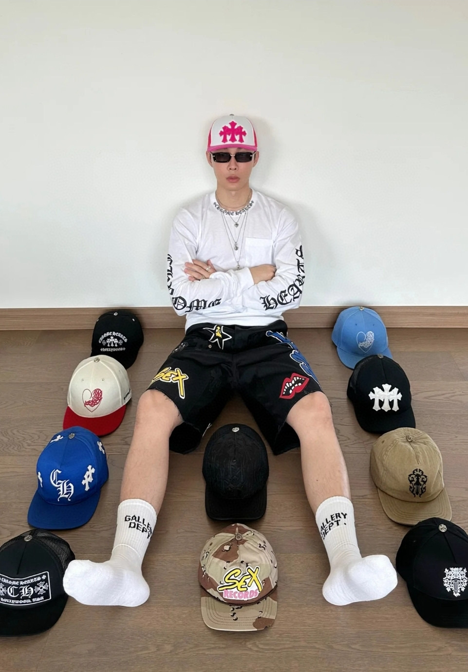 克羅心 Chrome Hearts 梵文領口長袖