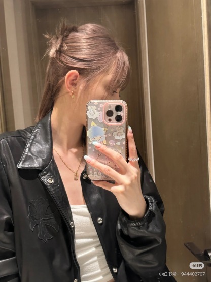 CH 克羅心十字架皮衣夾克