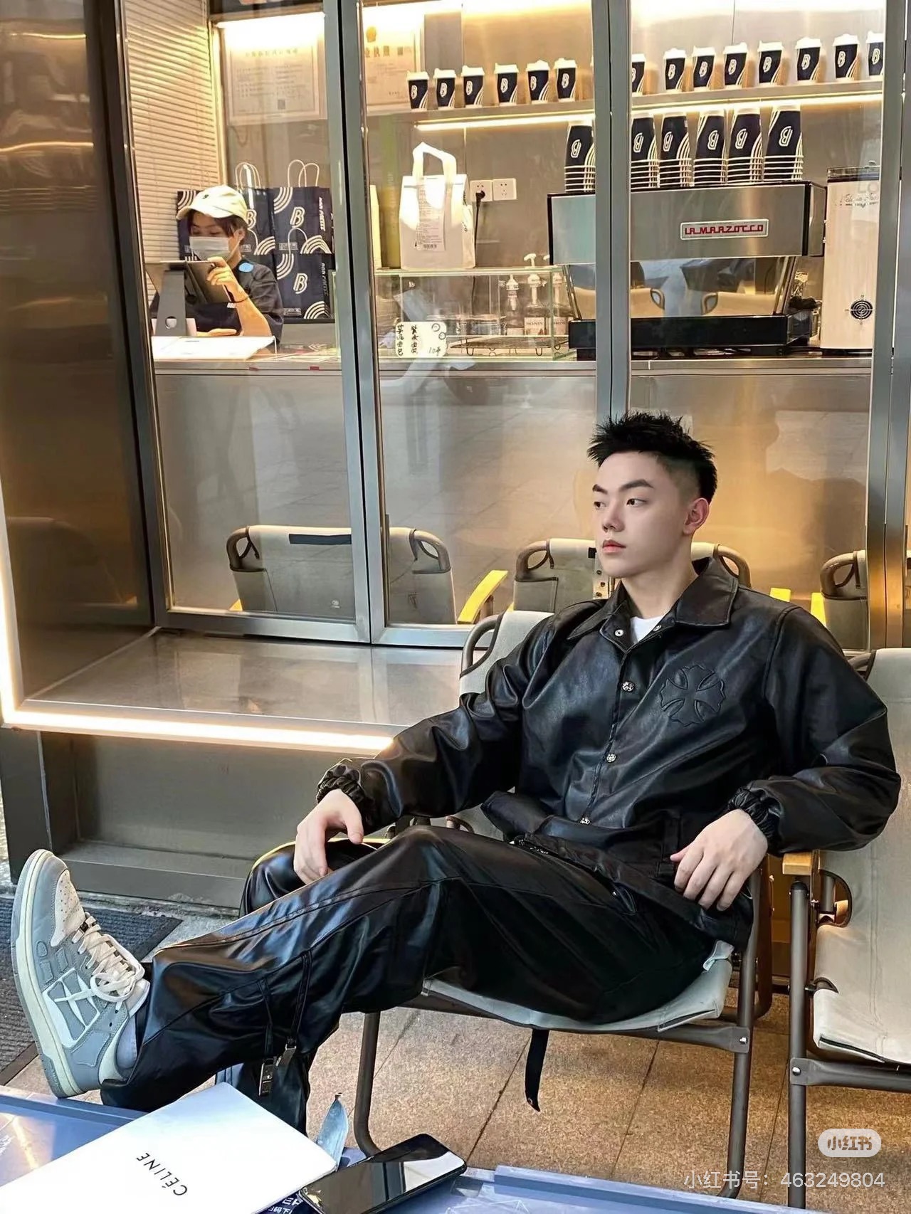 CH 克羅心十字架皮衣夾克