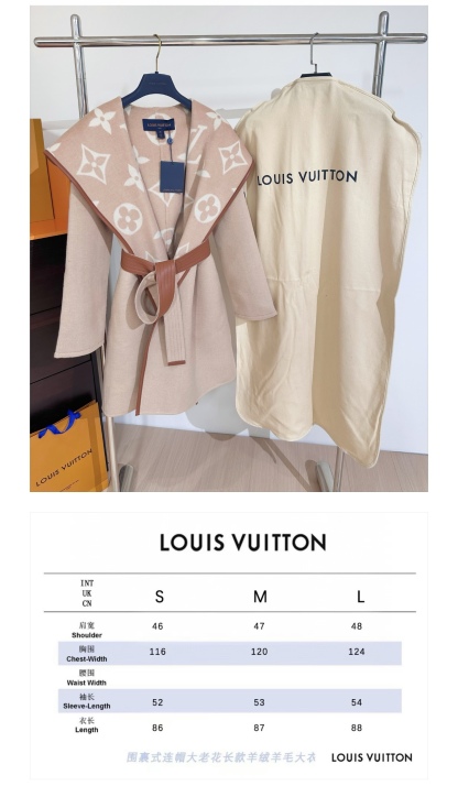 LOUIS VUITTON 驢家長款浴袍式大衣