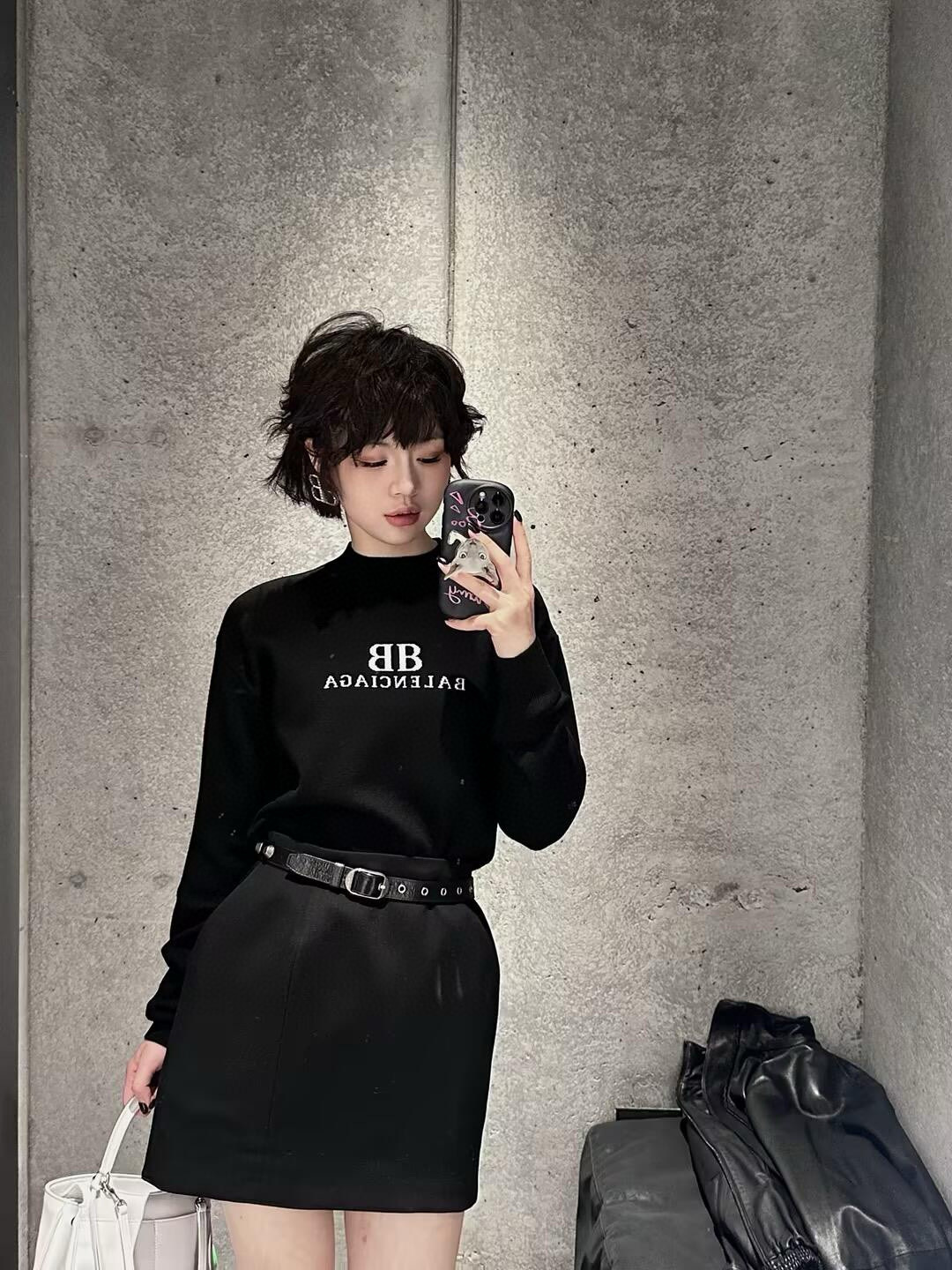 巴黎世家 Balenciaga 雙 B 提花針織長袖