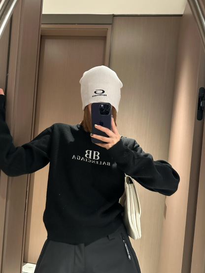 巴黎世家 Balenciaga 雙 B 提花針織長袖