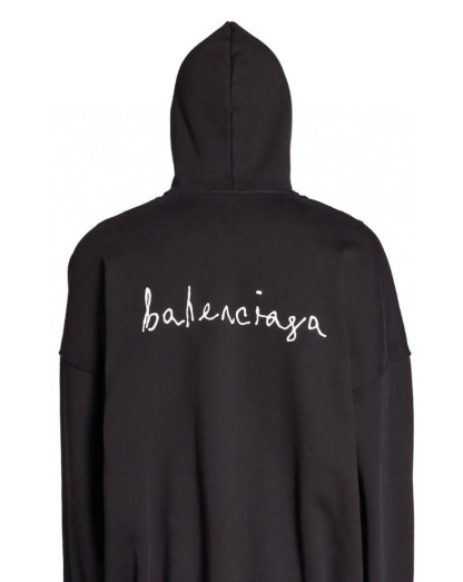 BLCG 巴黎世家 24 秋冬新品 水洗磨破做舊愛心長袖連帽衫衛衣