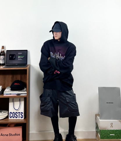 BLCG 巴黎世家 洛杉磯夜景帽衫