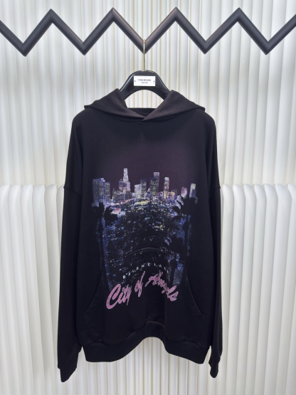 BLCG 巴黎世家 洛杉磯夜景帽衫
