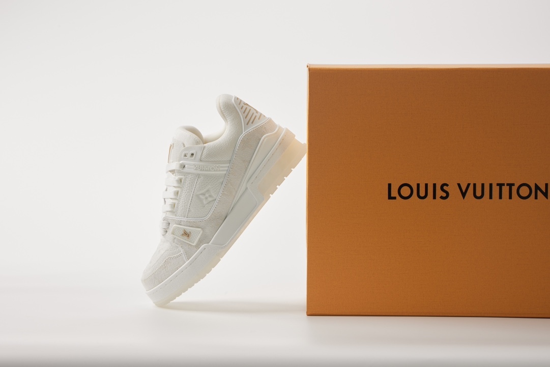 LOUIS VUITTON Trainer 荔枝紋系列 男女同款