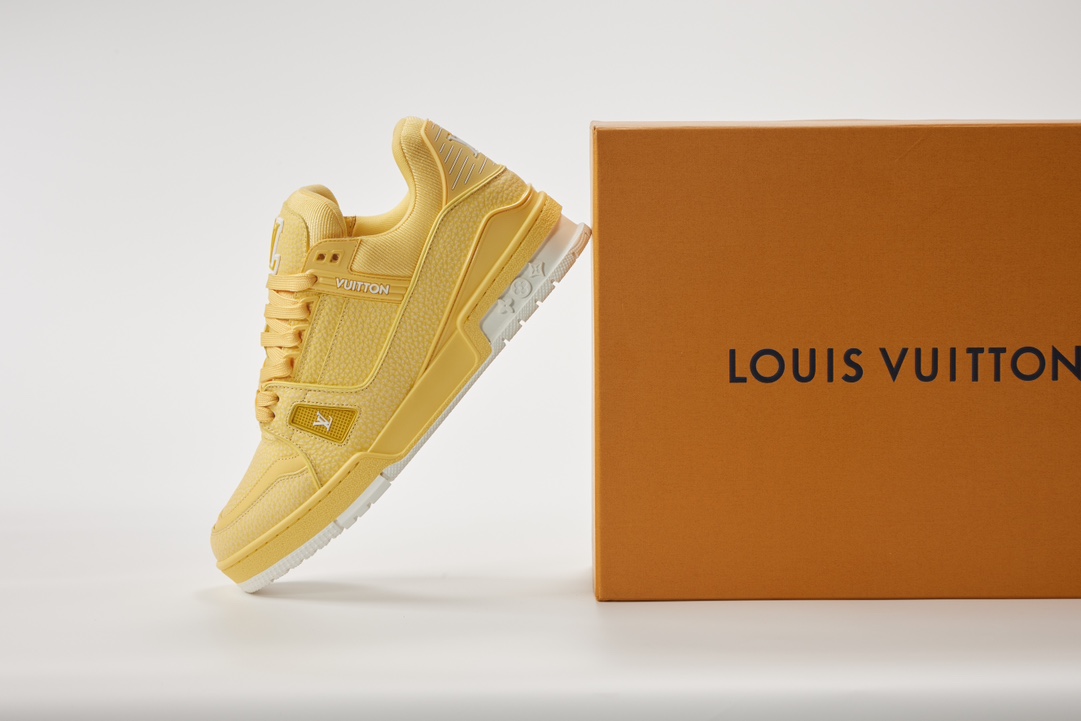 LOUIS VUITTON Trainer 荔枝紋系列 男女同款