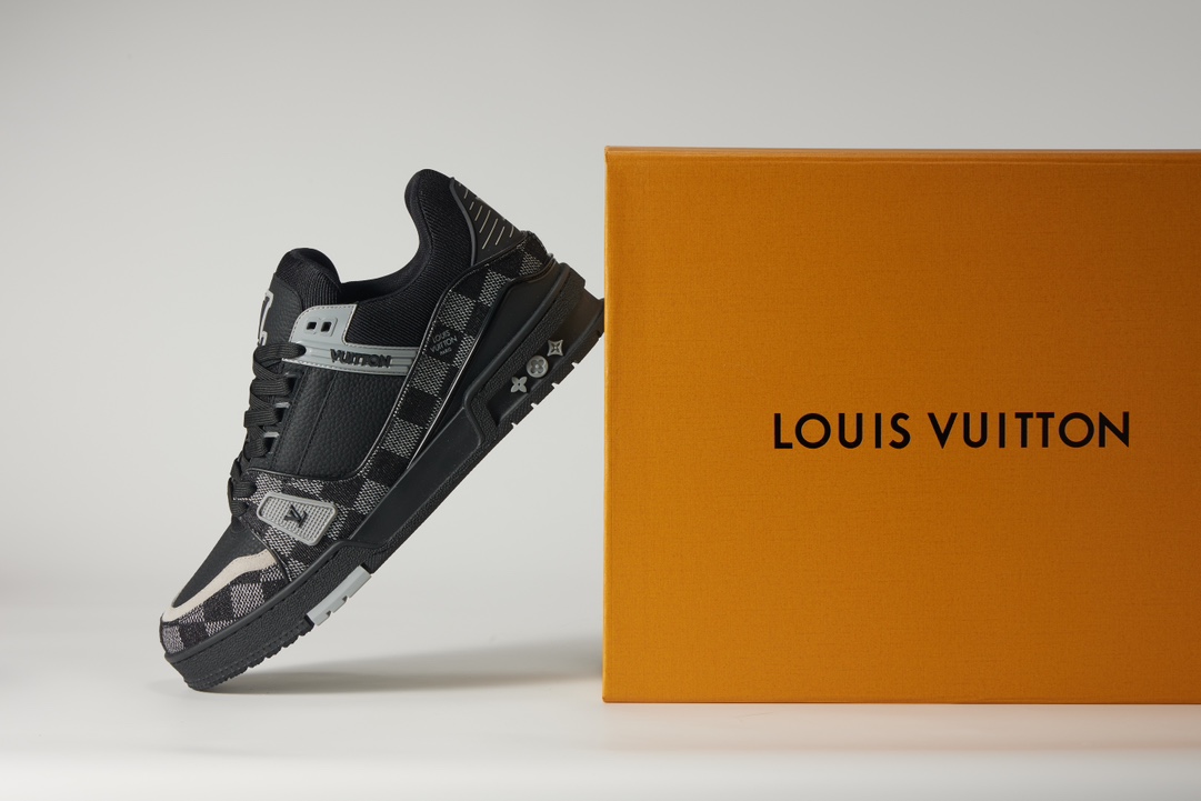 LV TRAINER 運動鞋 牛仔布小格紋系列 男女同款