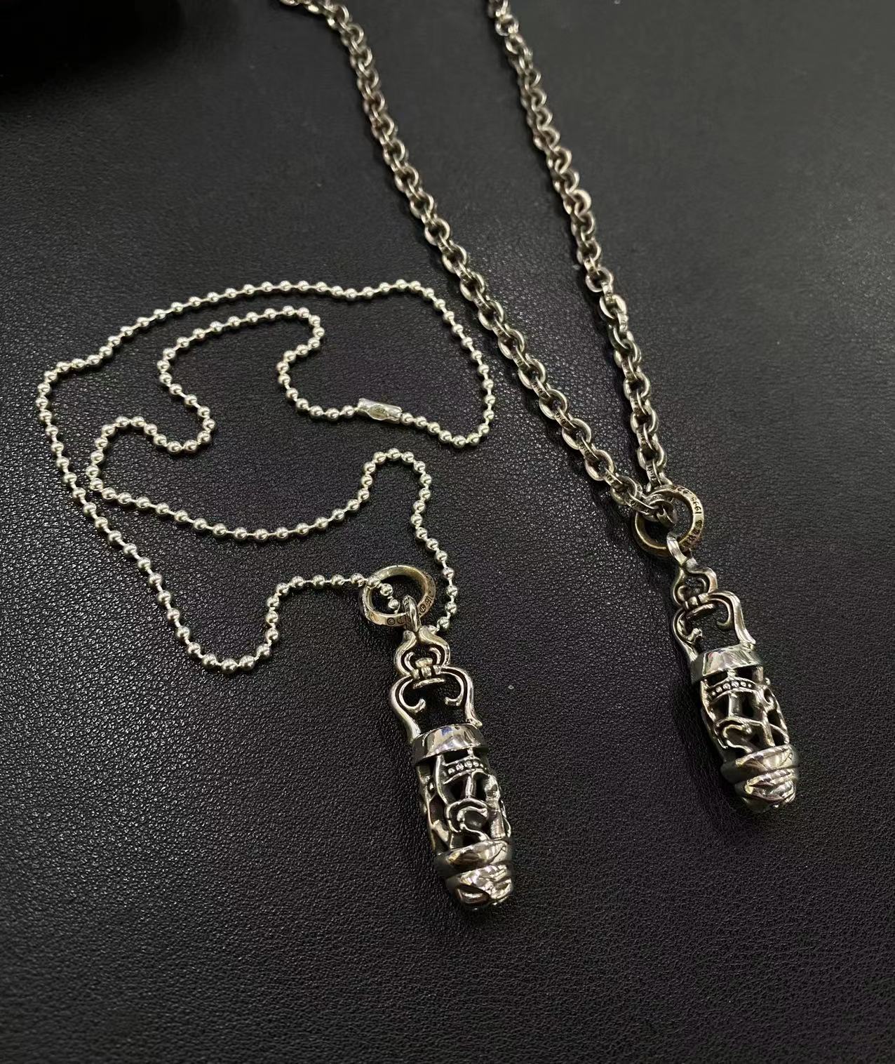 Chrome Hearts（克羅心）龍紋珠吊咀克羅心項鍊