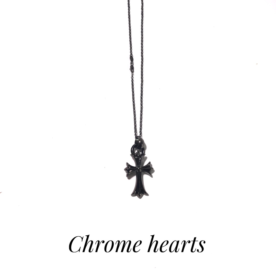 Chrome Hearts（克羅心）黑銀十字架項鍊