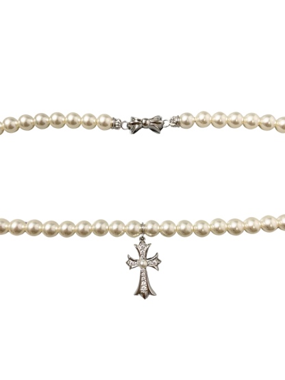Chrome Hearts（克羅心）x Mikimoto 聯名十字架項鍊