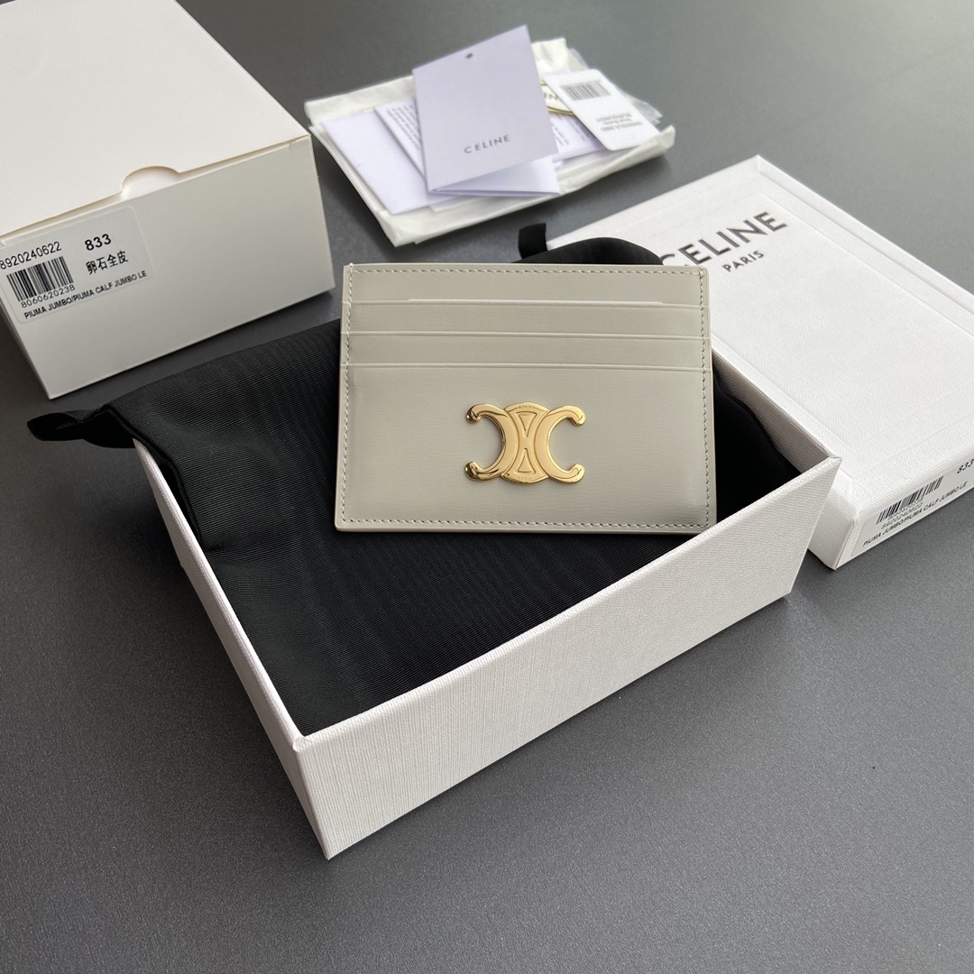 CELINE 亮澤牛皮革卡包